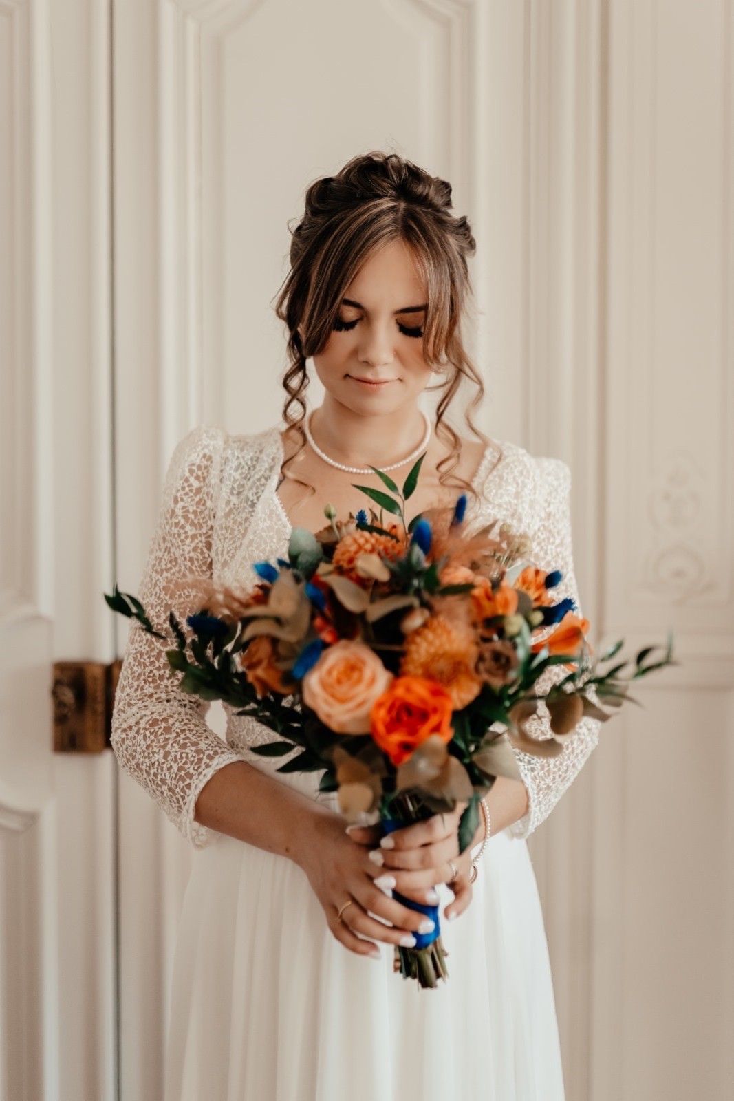 Elegant Updo with Face-Framing Tendrils — Winter Wedding Hairstyles