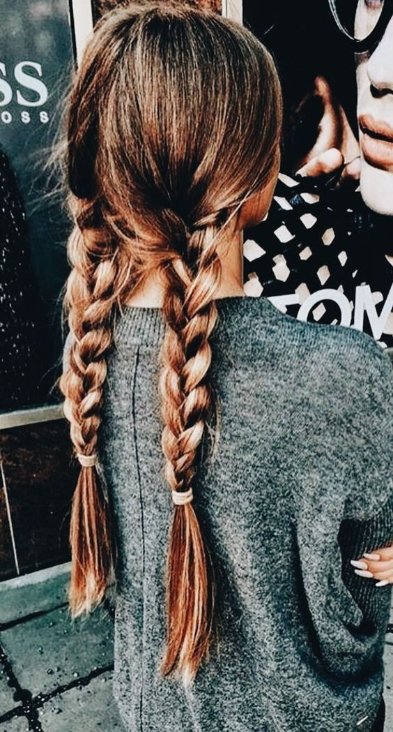 Double Braids For A Winter Day Date Double Braids For A Winter Day Date — Winter Date Night Hairstyles