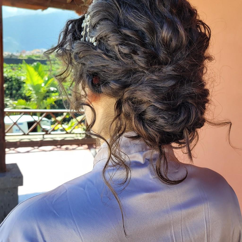 Loose Romantic Dark Brown Updo — Winter Wedding Guest Hairstyles