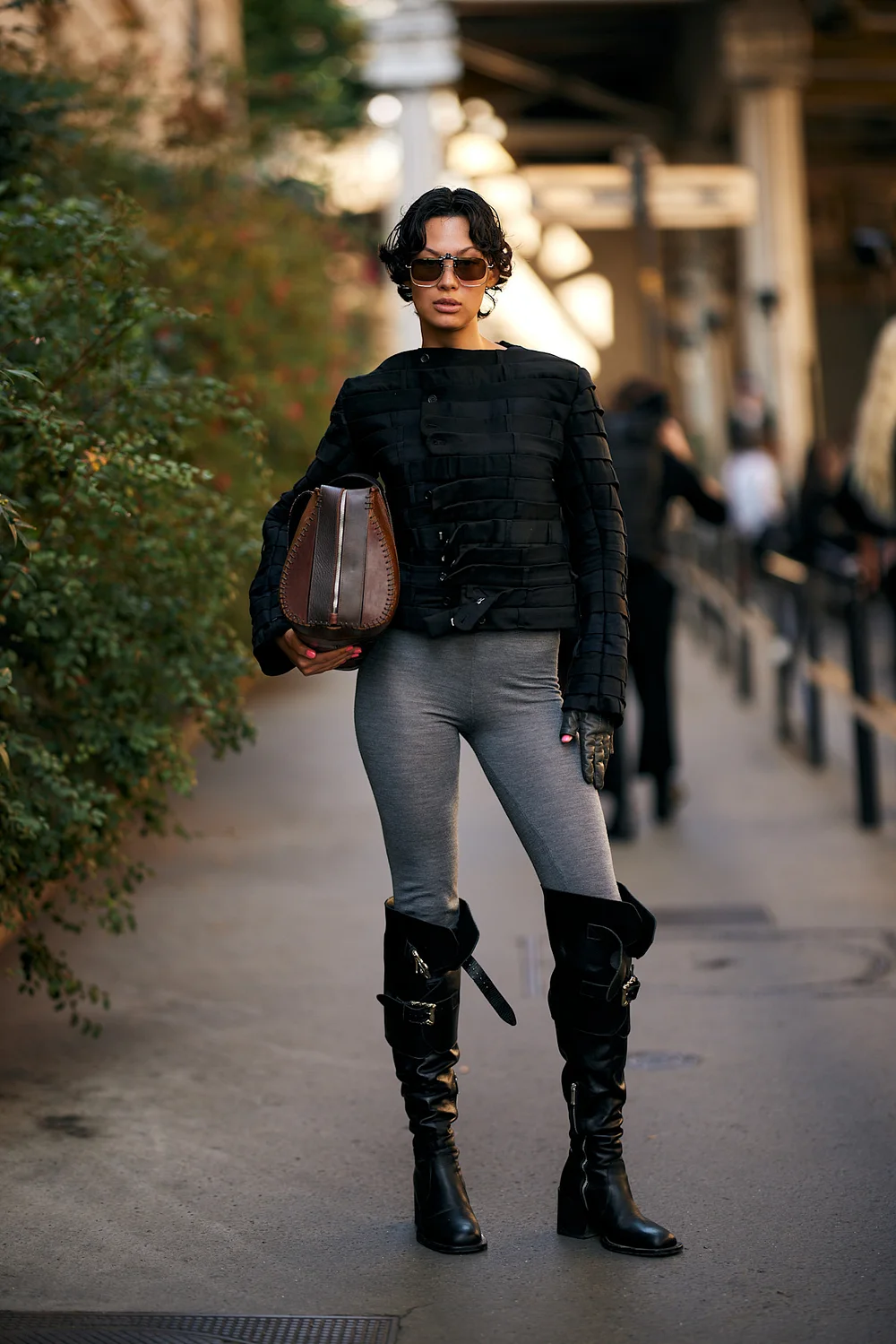 Casual Street Style Outfit Idea Casual Street Style Outfit Idea — Riding Boots Outfits
