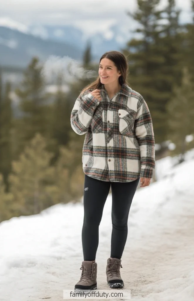Outdoorsy Essential: Plaid Shacket and Hiking Boots Outdoorsy Essential: Plaid Shacket and Hiking Boots — Cabin Trip Outfits